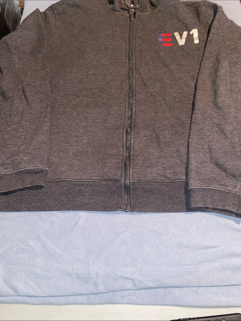 Men's Charcoal Full-Zip Hoodie